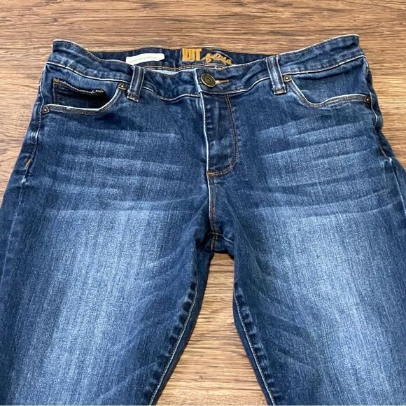 Kut From The Kloth Ankle Emma Straight Leg Distressed Jeans Size 10 - Picture 2 of 10